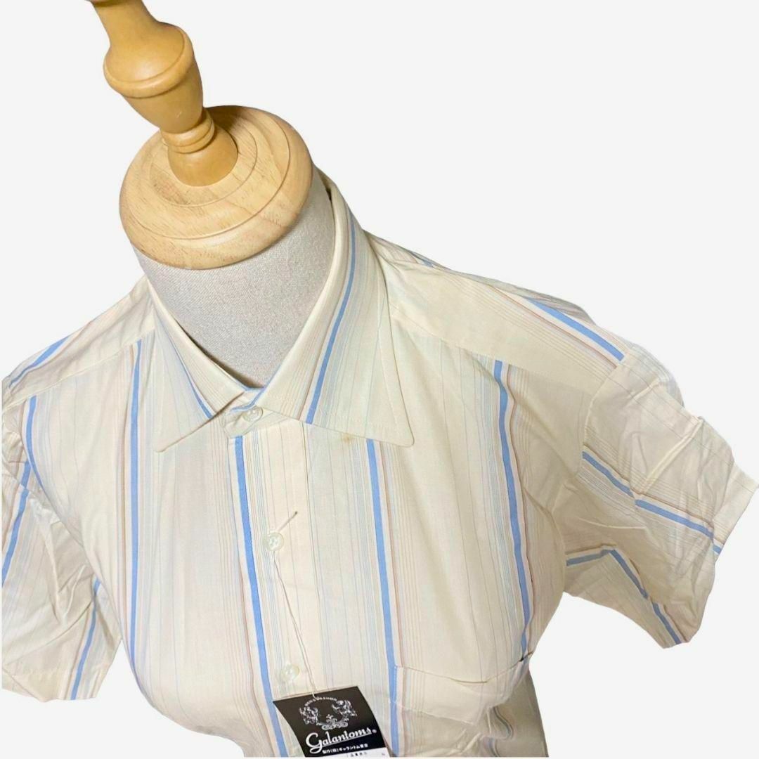 【タグ付き◎】Galantoms ヴィンテージストライプ柄シャツ 80s 90s メンズのトップス(シャツ)の商品写真