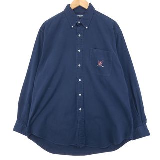 ラルフローレン(Ralph Lauren)の古着 ラルフローレン Ralph Lauren RALPH LAUREN GOLF 長袖 ボタンダウンシャツ メンズL /eaa448887(シャツ)