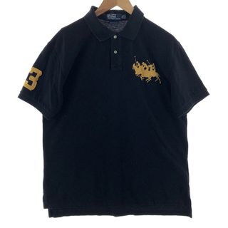 ラルフローレン(Ralph Lauren)の古着 ラルフローレン Ralph Lauren POLO by Ralph Lauren トリプルポニー 半袖 ポロシャツ メンズXXL /eaa381446(ポロシャツ)