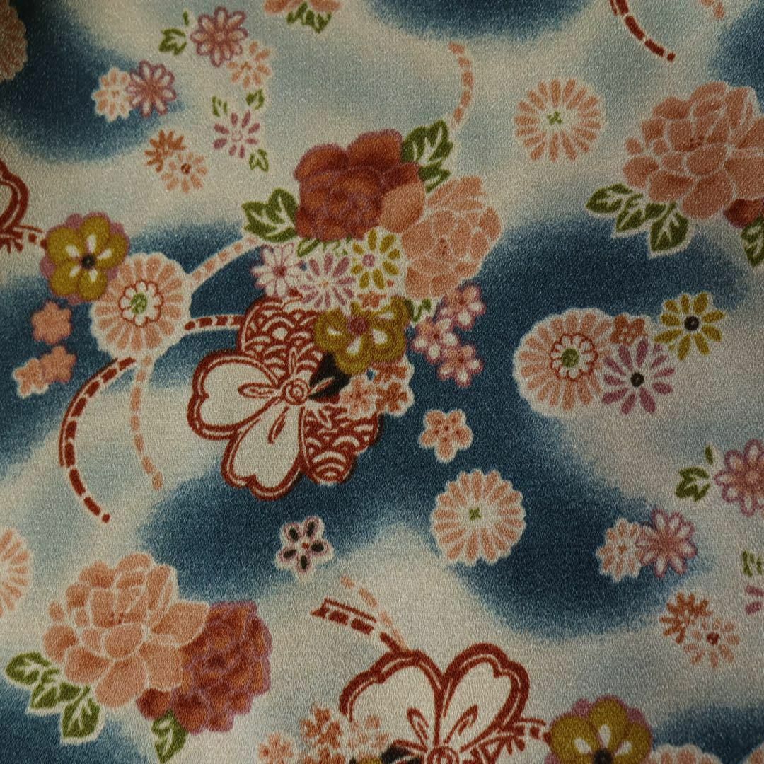 【おしゃれコーデ】和柄アロハシャツ オープンカラーシャツ ポリシャツ 桜 L メンズのトップス(シャツ)の商品写真
