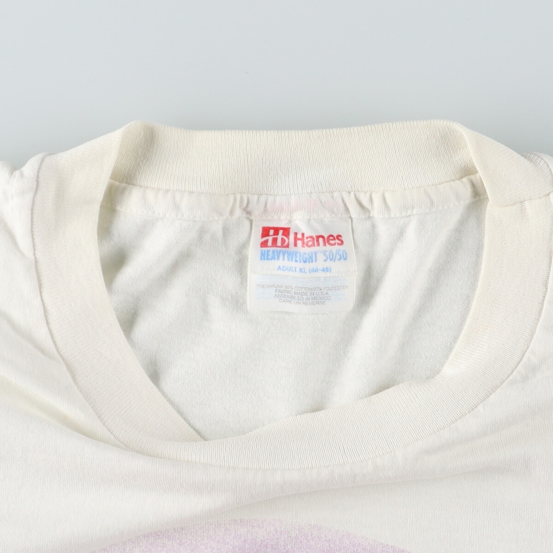 Hanes(ヘインズ)の古着 90年代 ヘインズ Hanes アドバタイジングTシャツ USA製 メンズXL ヴィンテージ /eaa443973 メンズのトップス(Tシャツ/カットソー(半袖/袖なし))の商品写真