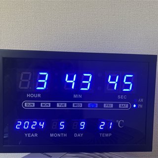 ニトリ(ニトリ)の　ニトリ　LED掛け時計(JB-40403N BL)(掛時計/柱時計)