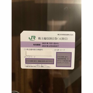 JR東日本　株主優待割引券（4割引）　4枚(鉄道乗車券)