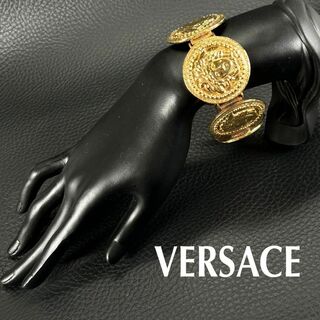 VERSACE - VERSACE ヴェルサーチ メデューサ ブレスレット コイン メダル バングル