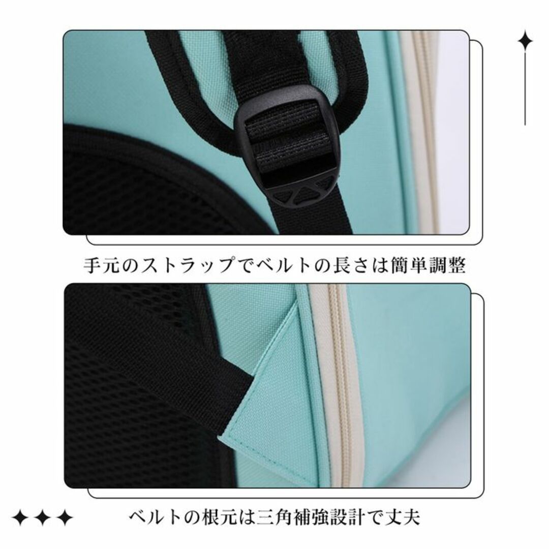 ★可愛い★ ペットキャリー 軽量 ポケット 耐荷重12kg グレー 他カラー有 その他のペット用品(犬)の商品写真