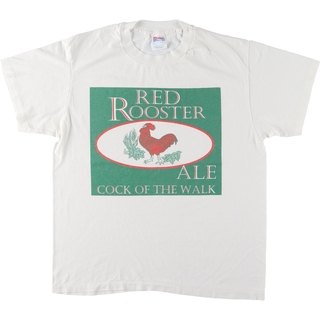 ヘインズ(Hanes)の古着 90年代 ヘインズ Hanes RED ROOSTER レッドルースター アドバタイジングTシャツ USA製 メンズL ヴィンテージ /eaa443976(Tシャツ/カットソー(半袖/袖なし))