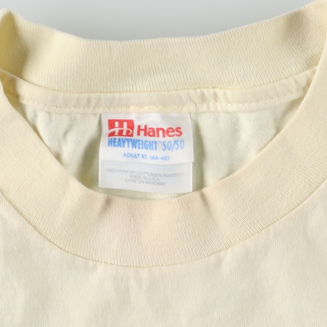 Hanes(ヘインズ)の古着 90年代 ヘインズ Hanes プリントTシャツ USA製 メンズXL ヴィンテージ /eaa443978 メンズのトップス(Tシャツ/カットソー(半袖/袖なし))の商品写真