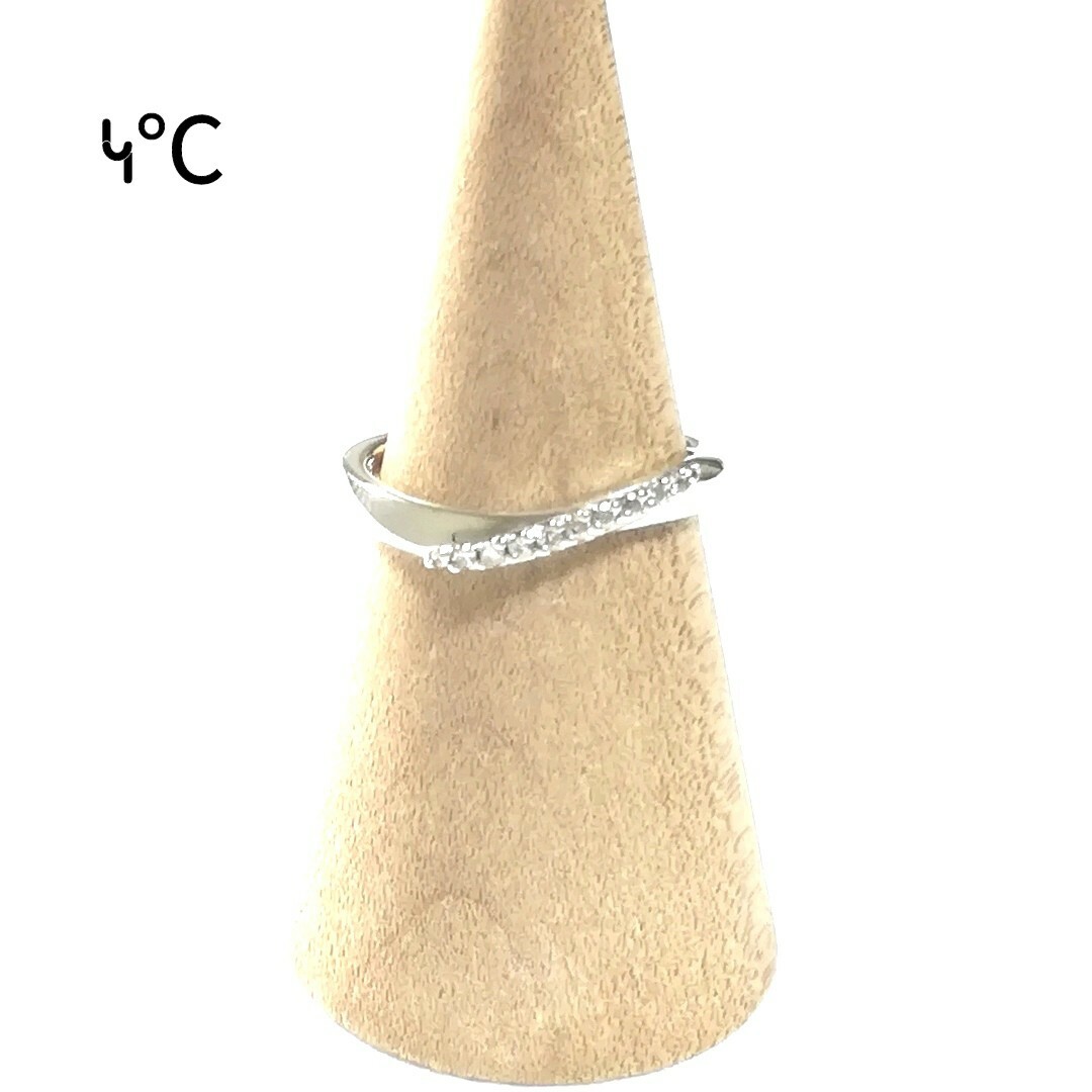 4℃(ヨンドシー)の【美品】4℃ シルバーリング10号 レディースのアクセサリー(リング(指輪))の商品写真