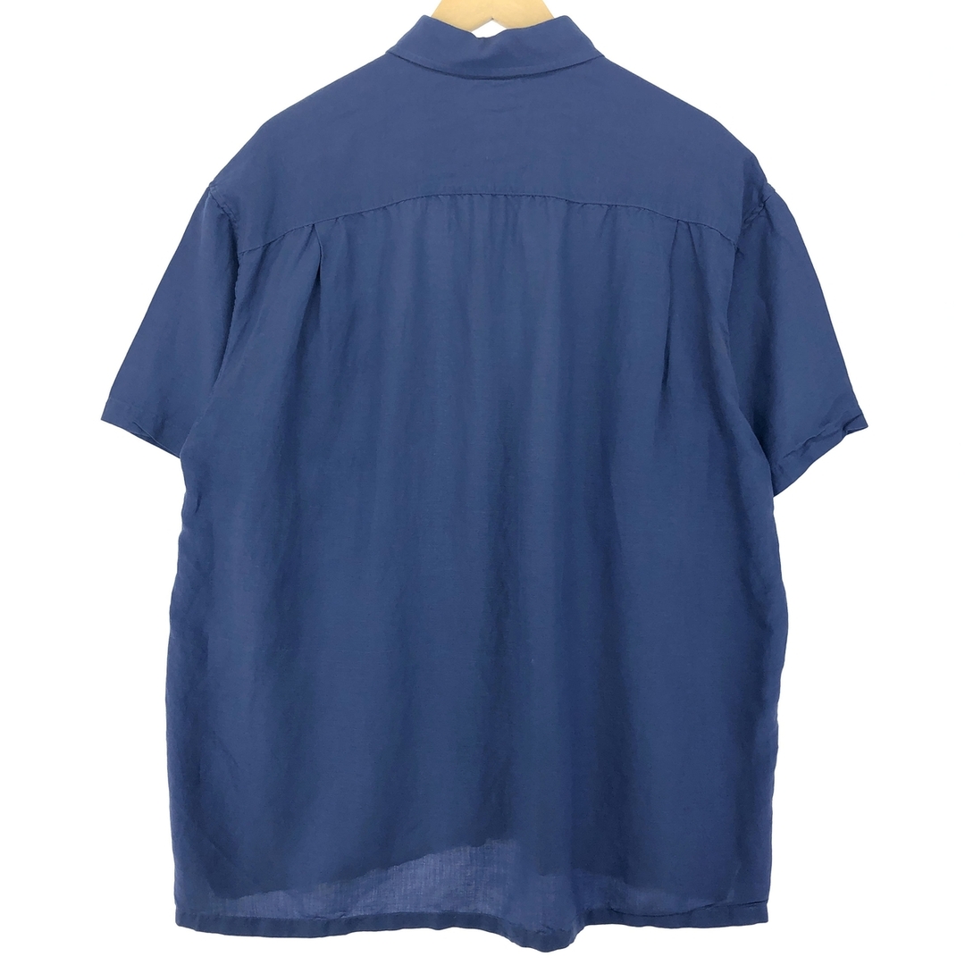 NAUTICA(ノーティカ)の古着 ノーティカ NAUTICA 半袖 リネン×レーヨンシャツ メンズXL /eaa450101 メンズのトップス(シャツ)の商品写真