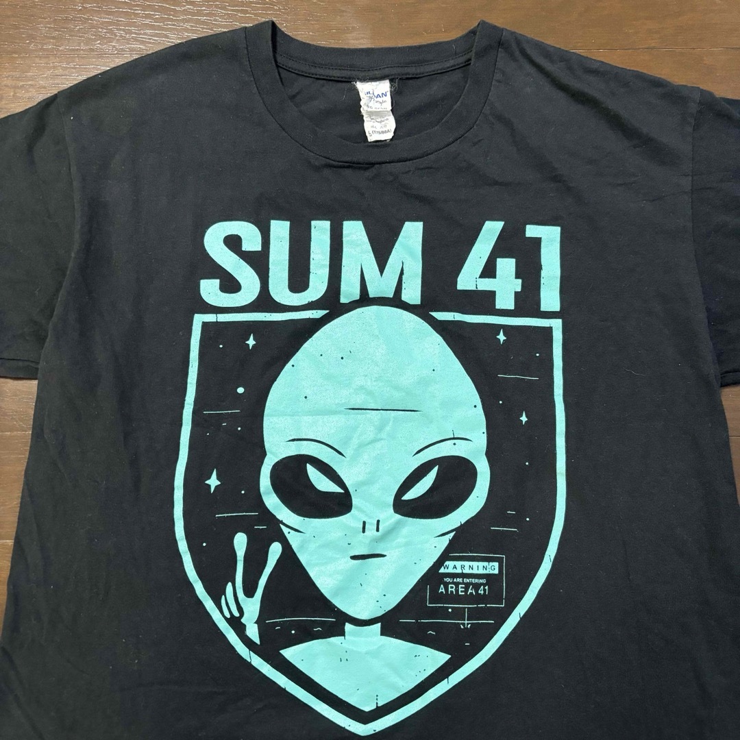 Sum41 サム41 ❗️Raptee ラップ　Tシャツ　ライブ　ブラック　Ｌ メンズのトップス(Tシャツ/カットソー(半袖/袖なし))の商品写真