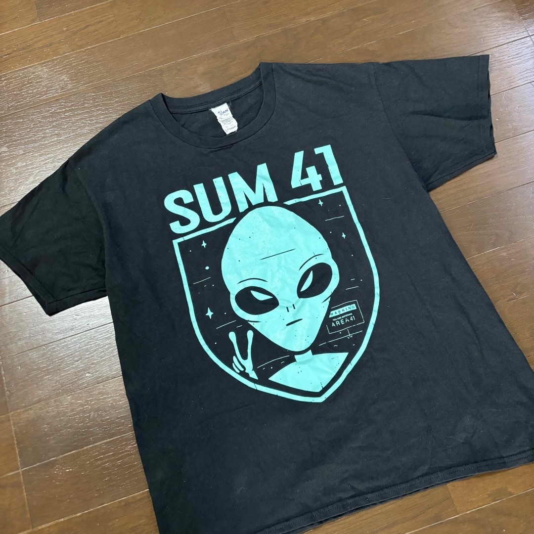 Sum41 サム41 ❗️Raptee ラップ　Tシャツ　ライブ　ブラック　Ｌ メンズのトップス(Tシャツ/カットソー(半袖/袖なし))の商品写真