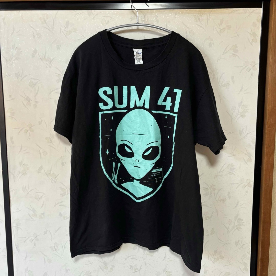 Sum41 サム41 ❗️Raptee ラップ　Tシャツ　ライブ　ブラック　Ｌ メンズのトップス(Tシャツ/カットソー(半袖/袖なし))の商品写真