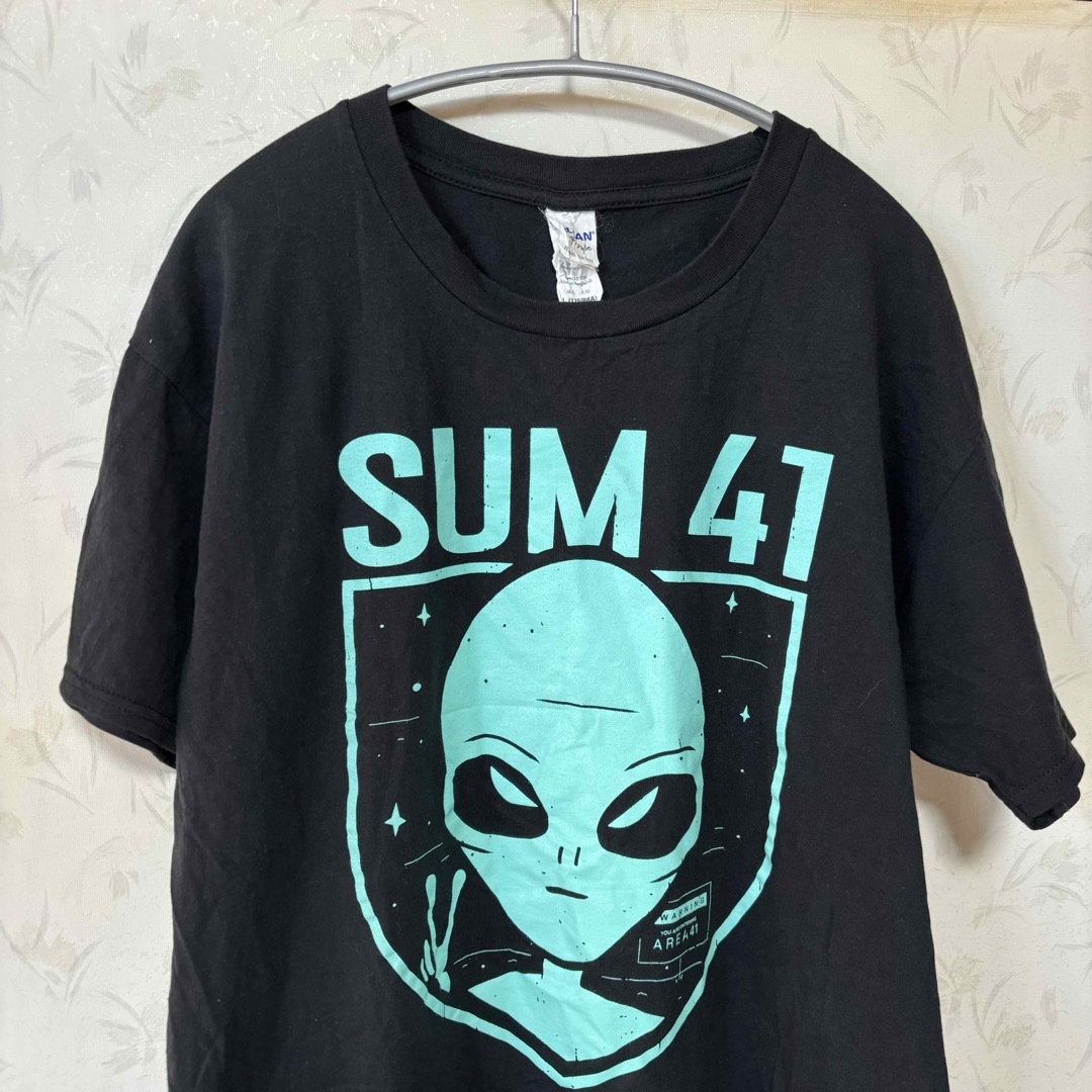 Sum41 サム41 ❗️Raptee ラップ　Tシャツ　ライブ　ブラック　Ｌ メンズのトップス(Tシャツ/カットソー(半袖/袖なし))の商品写真