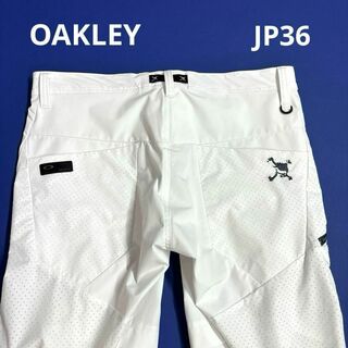 オークリー(Oakley)のオークリー　JP36 メンズゴルフ　ロングパンツ　ホワイト　大きいサイズ(ウエア)