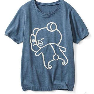 だら〜んリラックマ　ニットTシャツ(Tシャツ/カットソー(半袖/袖なし))