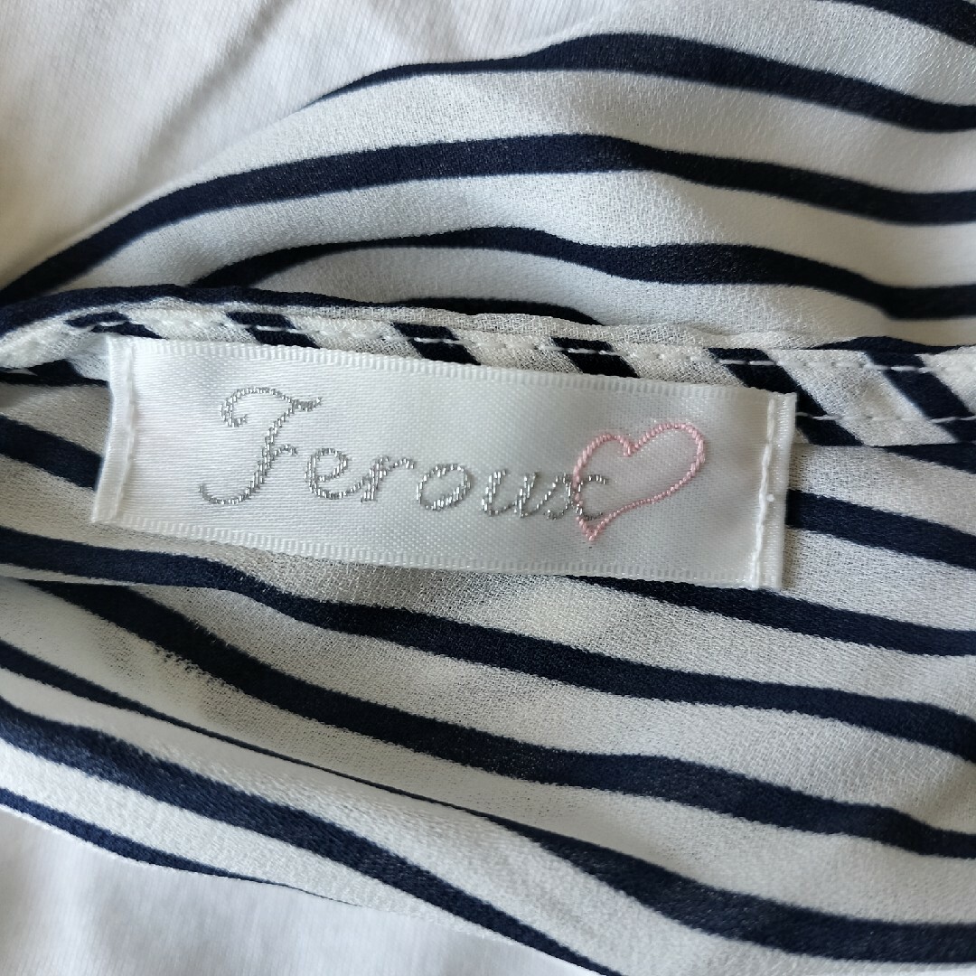 Feroux(フェルゥ)の【Feroux】バックリボンカットソー М レディースのトップス(カットソー(半袖/袖なし))の商品写真