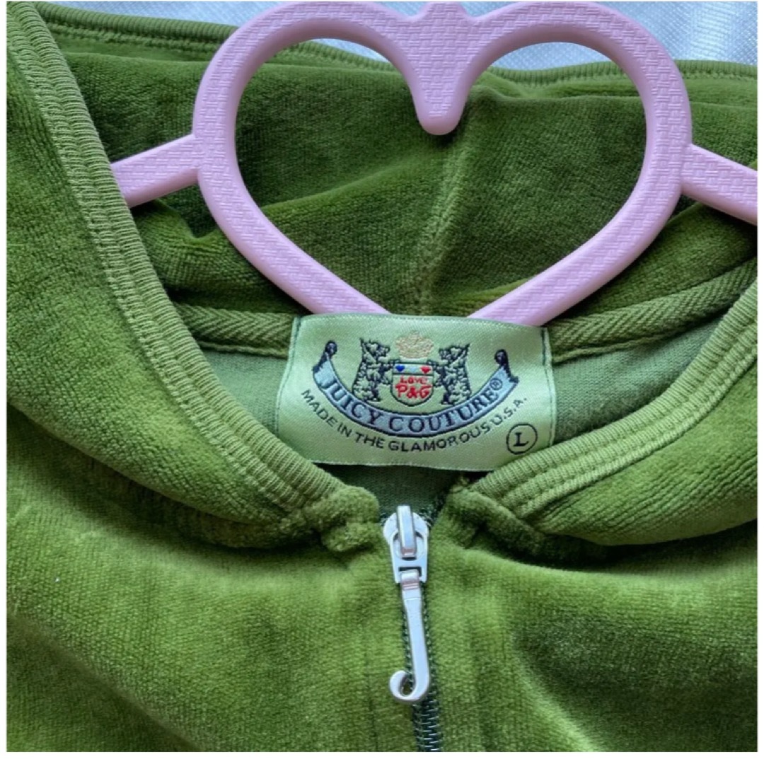 Juicy Couture(ジューシークチュール)の★Juicy Couture★ジューシークチュール パーカー グリーン ピンク レディースのトップス(パーカー)の商品写真