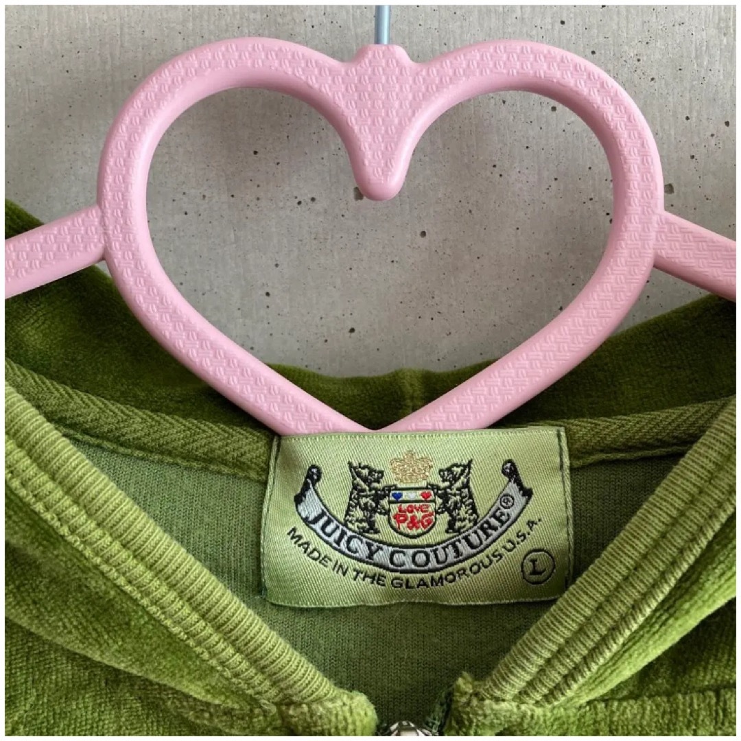 Juicy Couture(ジューシークチュール)の★Juicy Couture★ジューシークチュール パーカー グリーン ピンク レディースのトップス(パーカー)の商品写真