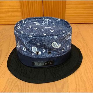 cool caps co. ペイズリー柄 ハット ブルー×ネイビー×ブラック(ハット)