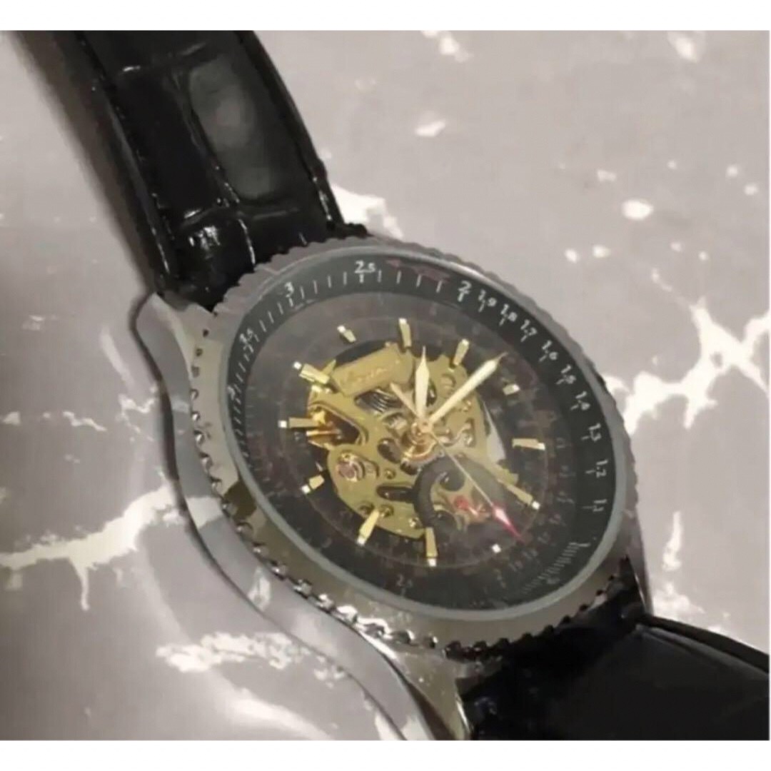 アンジェノアールの  お洒落な腕時計　 自動巻き　未使用品 アウトレット格安品 メンズの時計(腕時計(アナログ))の商品写真