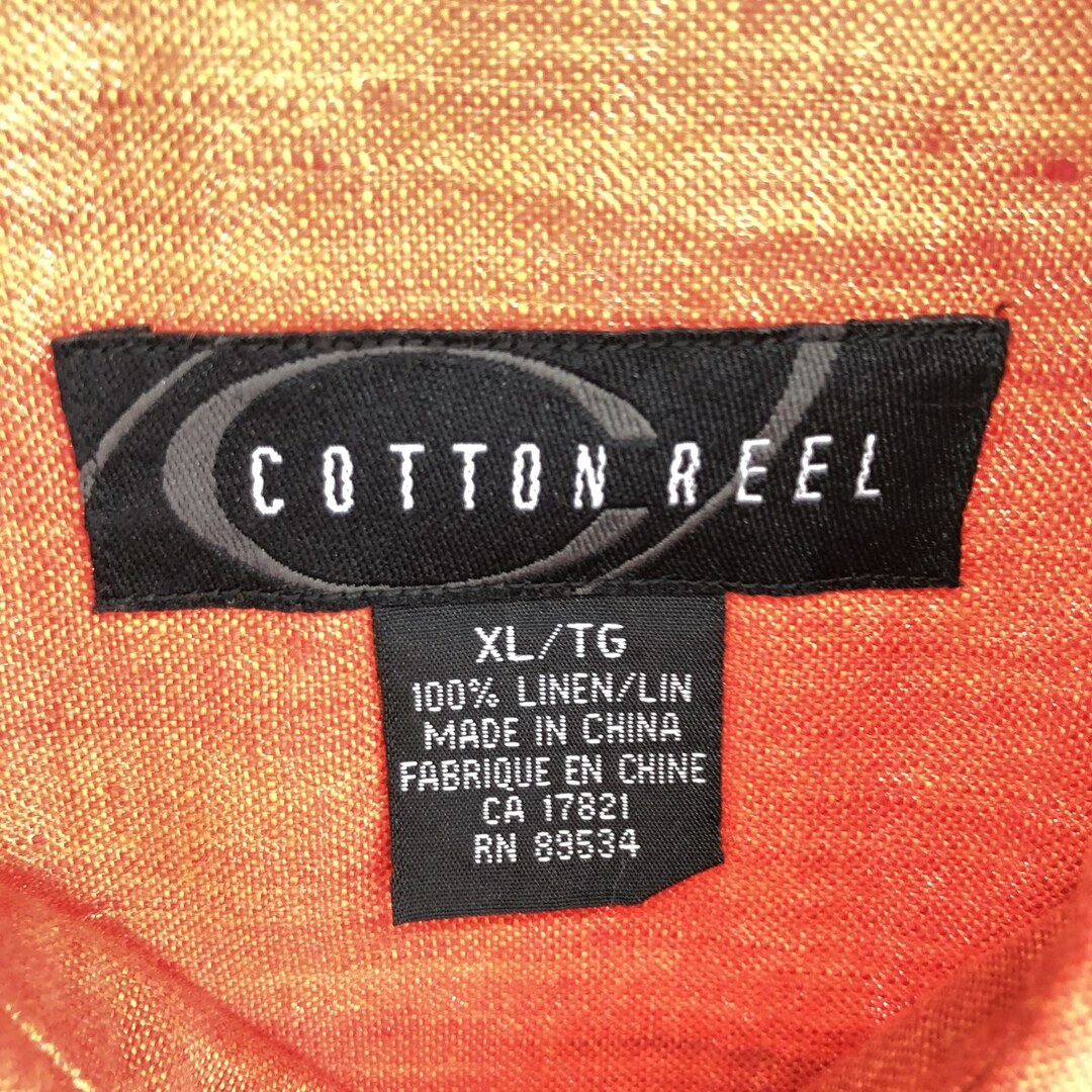 古着 COTTON REEL 半袖 リネンシャツ メンズXL /eaa448570 メンズのトップス(シャツ)の商品写真
