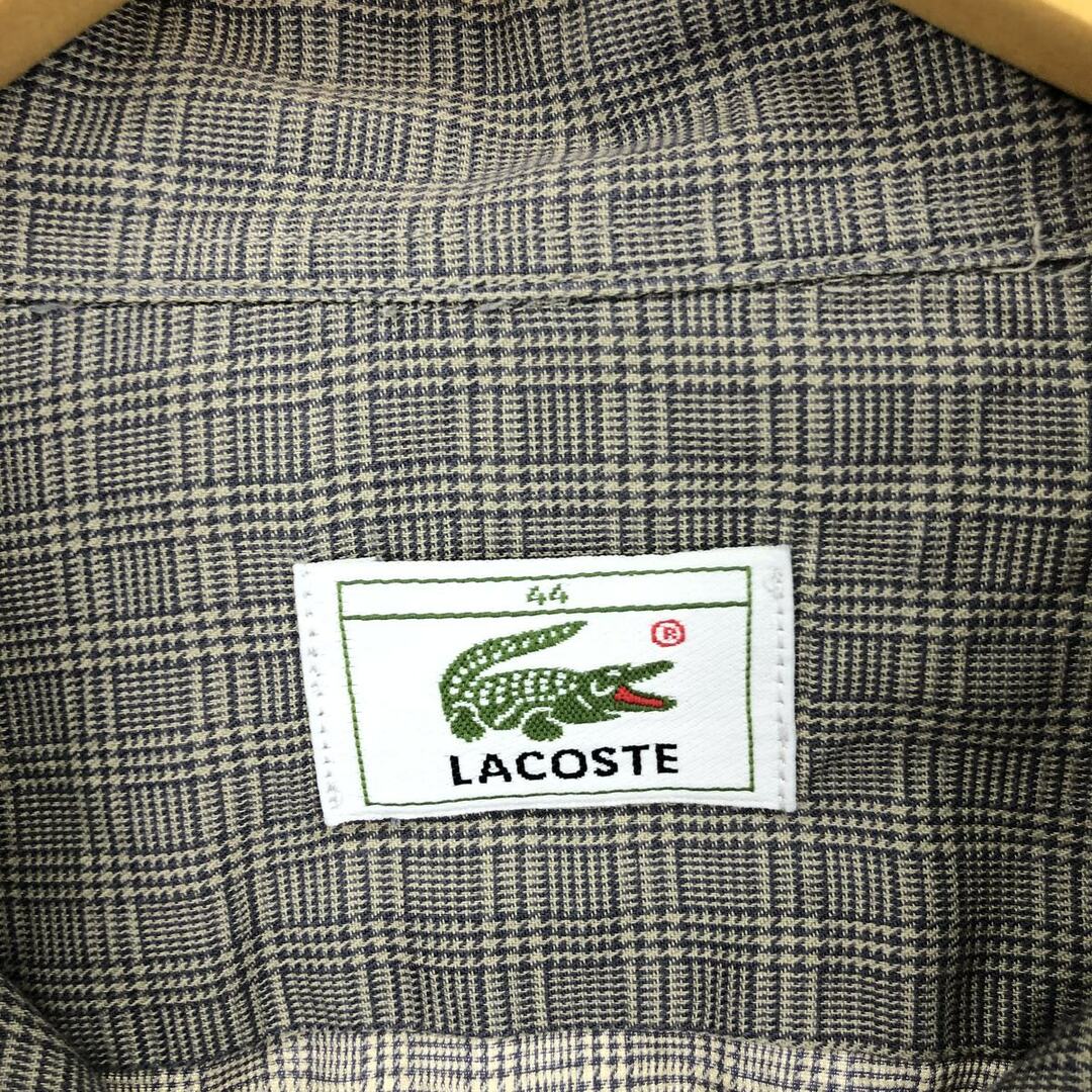 LACOSTE(ラコステ)の古着 ラコステ LACOSTE 長袖 ボタンダウンチェックシャツ メンズXL /eaa448266 メンズのトップス(シャツ)の商品写真