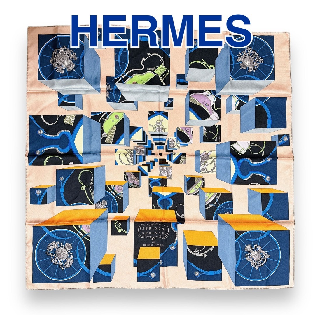 HERMES - エルメス カレ90 シルク スプリング スプリング HERMES - エルメス カレ90 シルク スプリング スプリング