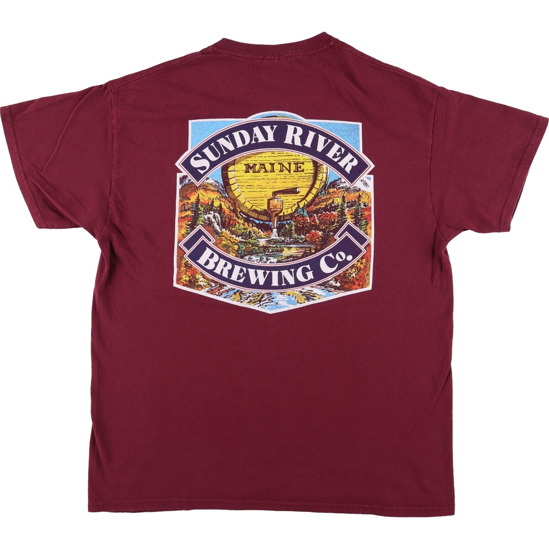 古着 ギルダン GILDAN Sunday River Brewing Company アドバタイジングTシャツ メンズL /eaa443577 メンズのトップス(Tシャツ/カットソー(半袖/袖なし))の商品写真