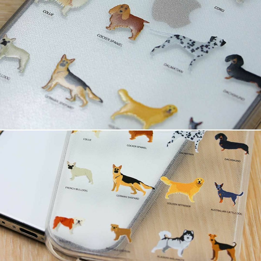 【色: 犬】MRLab iPhoneケース TPU ソフト クリアケース 【 犬 スマホ/家電/カメラのスマホアクセサリー(その他)の商品写真