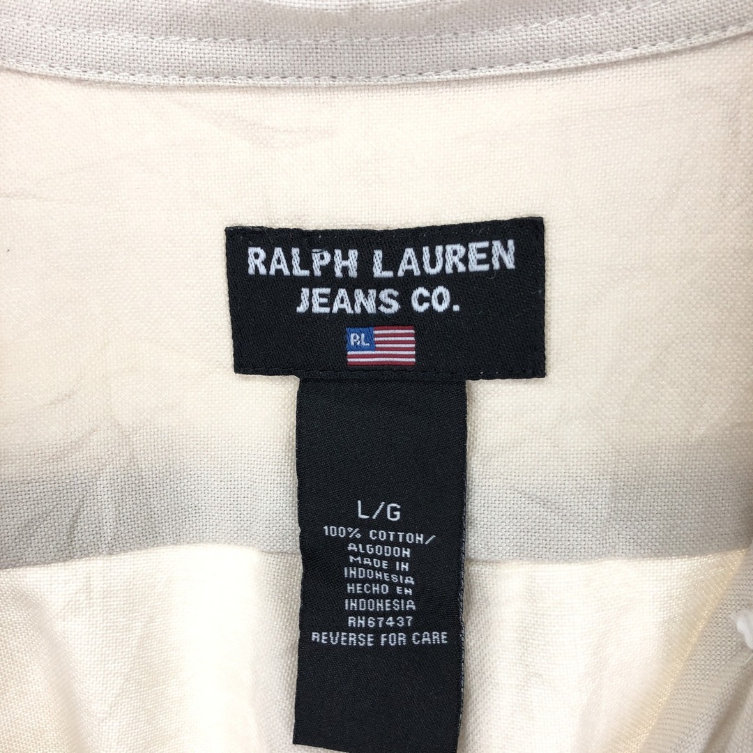 Ralph Lauren(ラルフローレン)の古着 ラルフローレン Ralph Lauren RALPH LAUREN JEANS CO 長袖 ボタンダウンシャツ メンズL /eaa448031 メンズのトップス(シャツ)の商品写真