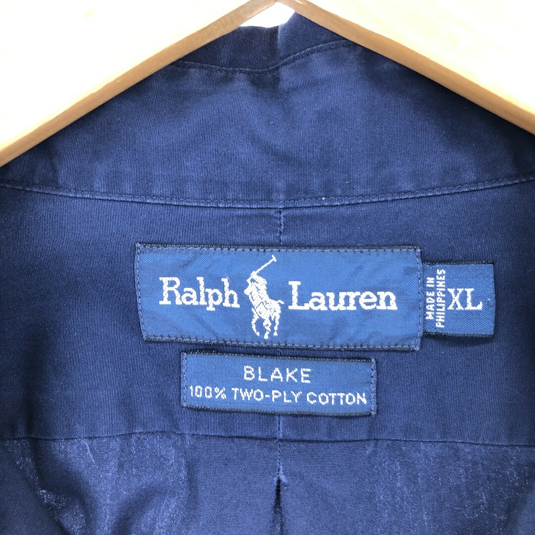 Ralph Lauren(ラルフローレン)の古着 ラルフローレン Ralph Lauren POLO by Ralph Lauren BLAKE 長袖 ボタンダウンシャツ メンズXL /eaa448033 メンズのトップス(シャツ)の商品写真