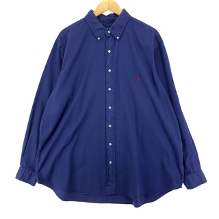 ラルフローレン(Ralph Lauren)の古着 ラルフローレン Ralph Lauren FEATHER WEIGHT TWILL 長袖 ボタンダウンシャツ メンズXL /eaa448037(シャツ)