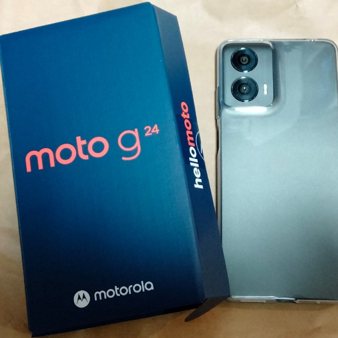 Motorola(モトローラ)のmoto g24 マットチャコール ほぼ新品  1台 スマホ スマホ/家電/カメラのスマートフォン/携帯電話(スマートフォン本体)の商品写真