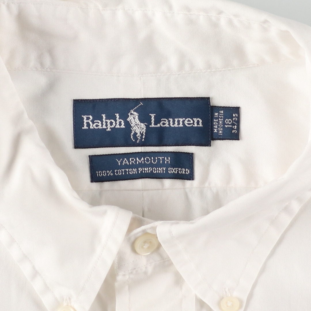 Ralph Lauren(ラルフローレン)の古着 ラルフローレン Ralph Lauren YARMOUTH 長袖 ボタンダウンシャツ メンズXL /eaa448874 メンズのトップス(シャツ)の商品写真