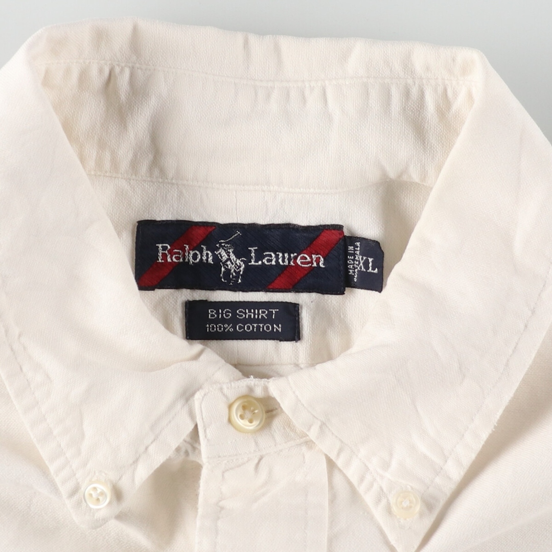 Ralph Lauren(ラルフローレン)の古着 ラルフローレン Ralph Lauren BIG SHIRT 長袖 ボタンダウンシャツ メンズXL /eaa448882 メンズのトップス(シャツ)の商品写真