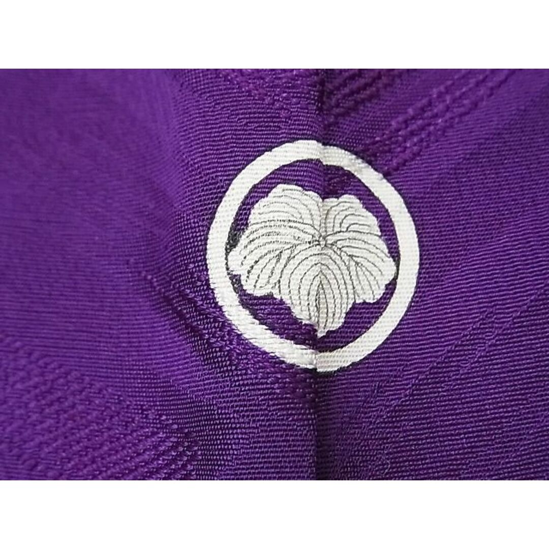 平和屋2■上質な色無地　流水地紋　本紫色　逸品　未使用　DAAA8943fe レディースの水着/浴衣(着物)の商品写真