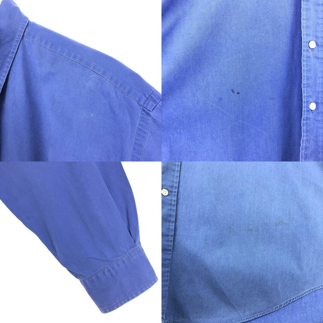 Ralph Lauren(ラルフローレン)の古着 ラルフローレン Ralph Lauren POLO by Ralph Lauren BLAKE 長袖 ボタンダウンシャツ メンズXL /eaa448040 メンズのトップス(シャツ)の商品写真