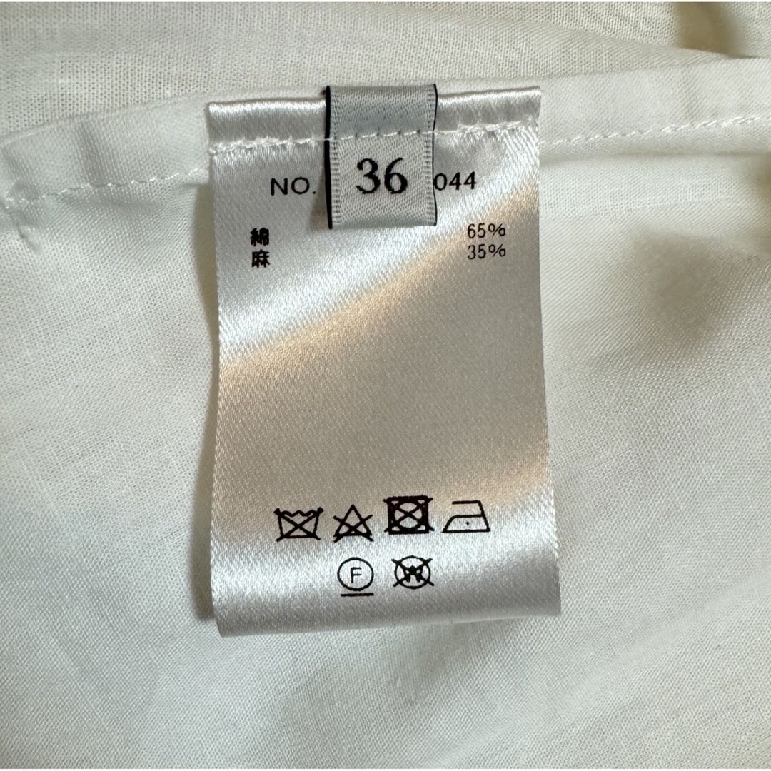 ebure(エブール)の未着用 ebure ライトコットンリネン フーデット コート 白 102300 レディースのジャケット/アウター(スプリングコート)の商品写真