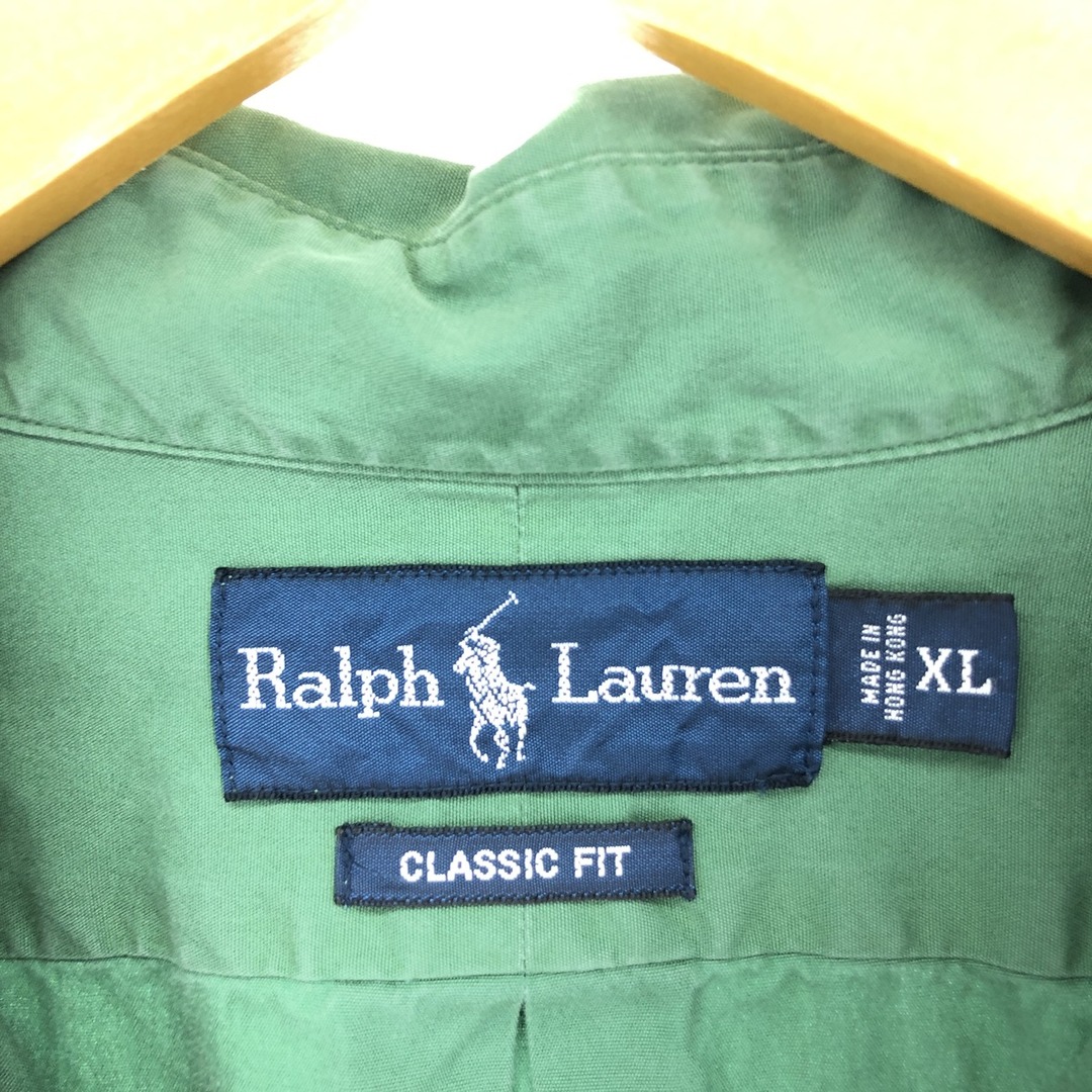 Ralph Lauren(ラルフローレン)の古着 ラルフローレン Ralph Lauren POLO by Ralph Lauren CLASSIC FIT 長袖 ボタンダウンシャツ メンズXL /eaa448044 メンズのトップス(シャツ)の商品写真