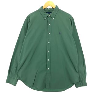 ラルフローレン(Ralph Lauren)の古着 ラルフローレン Ralph Lauren POLO by Ralph Lauren CLASSIC FIT 長袖 ボタンダウンシャツ メンズXL /eaa448044(シャツ)