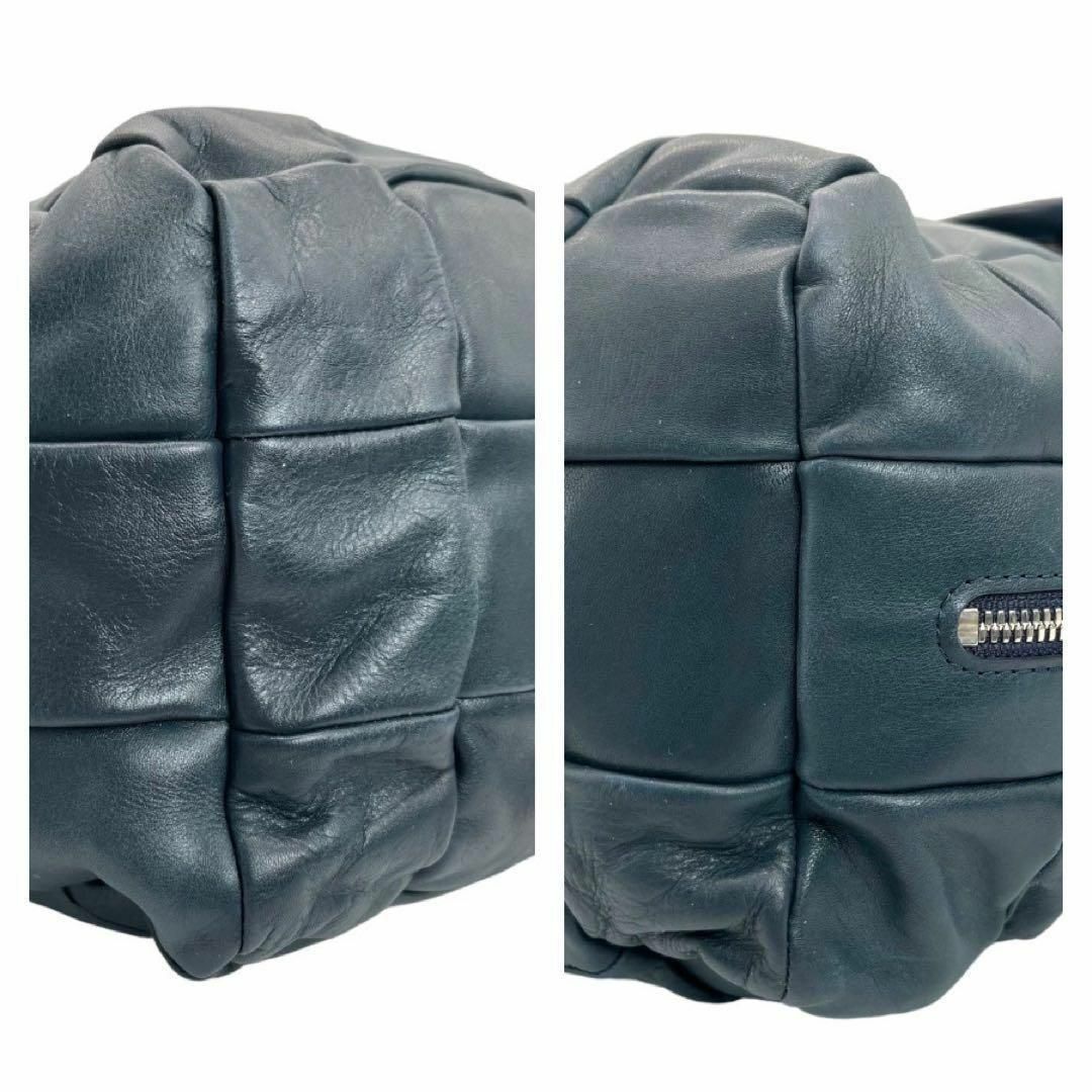 美品 HMAEN アエナ 2way メッセンジャーバッグ パッチワーク レザー メンズのバッグ(ショルダーバッグ)の商品写真