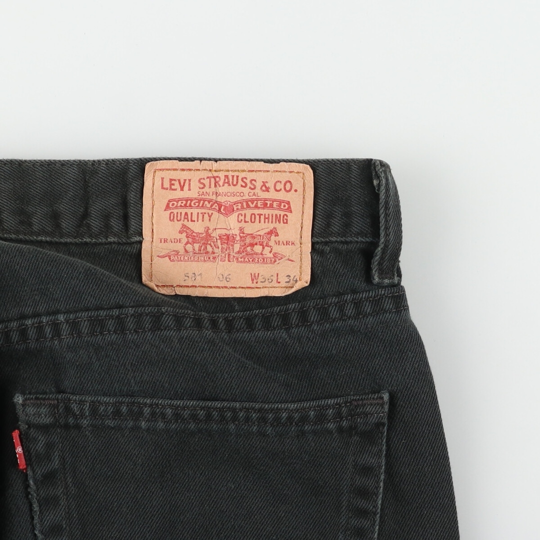 Levi's(リーバイス)の古着 00年代 リーバイス Levi's 581-0626 ブラックデニム ストレートデニムパンツ メンズw35 /eaa448728 メンズのパンツ(デニム/ジーンズ)の商品写真