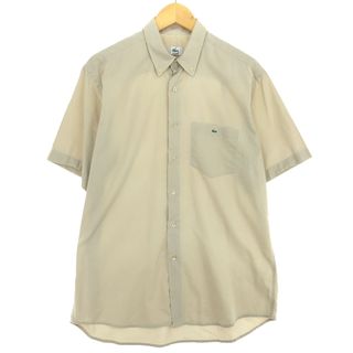 ラコステ(LACOSTE)の古着 ラコステ LACOSTE 半袖 ボタンダウンシャツ メンズM /eaa447554(シャツ)