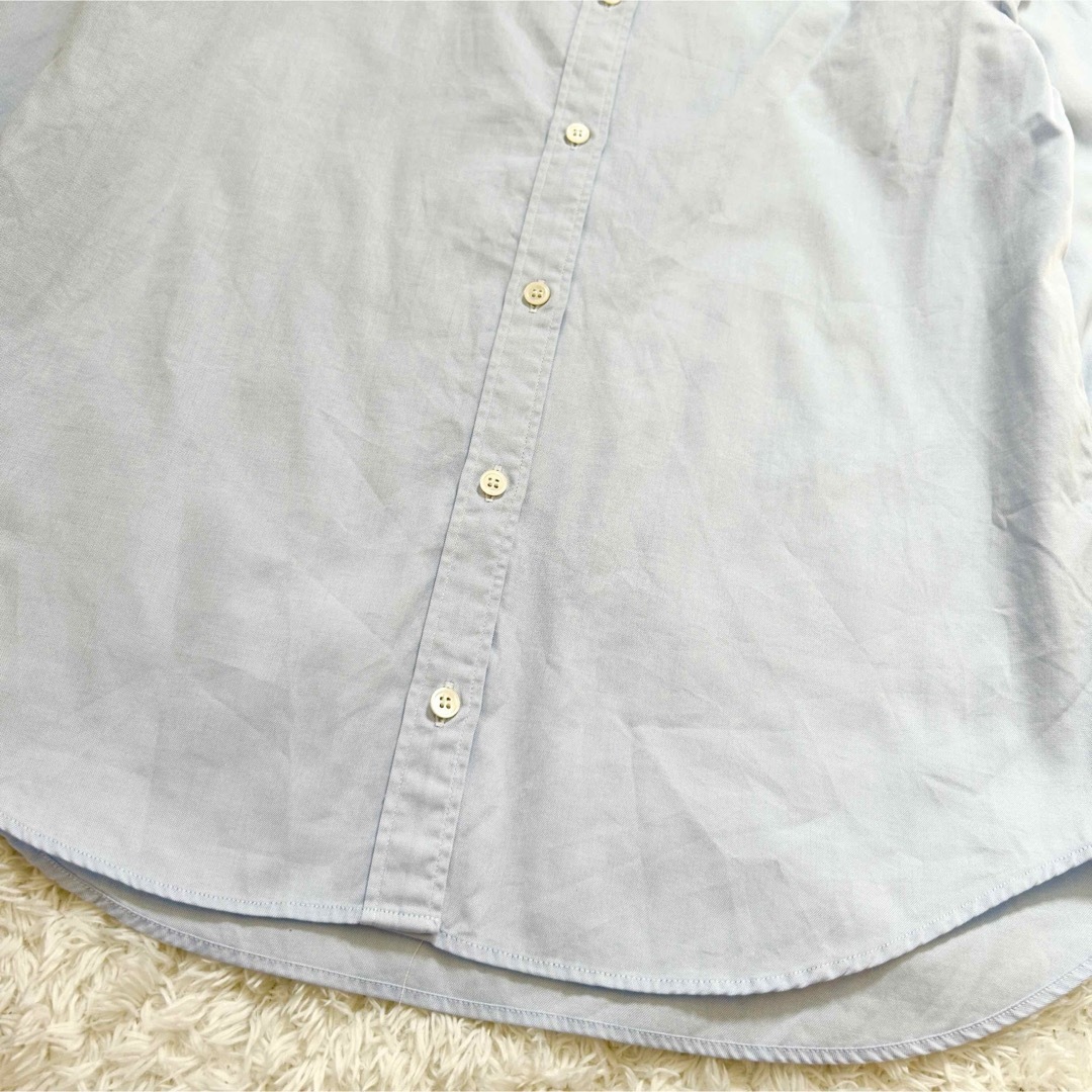 IENA(イエナ)のIENA イエナ　オックスフォードラウンドカラーシャツ　丸襟　ビジネスフォーマル レディースのトップス(シャツ/ブラウス(長袖/七分))の商品写真