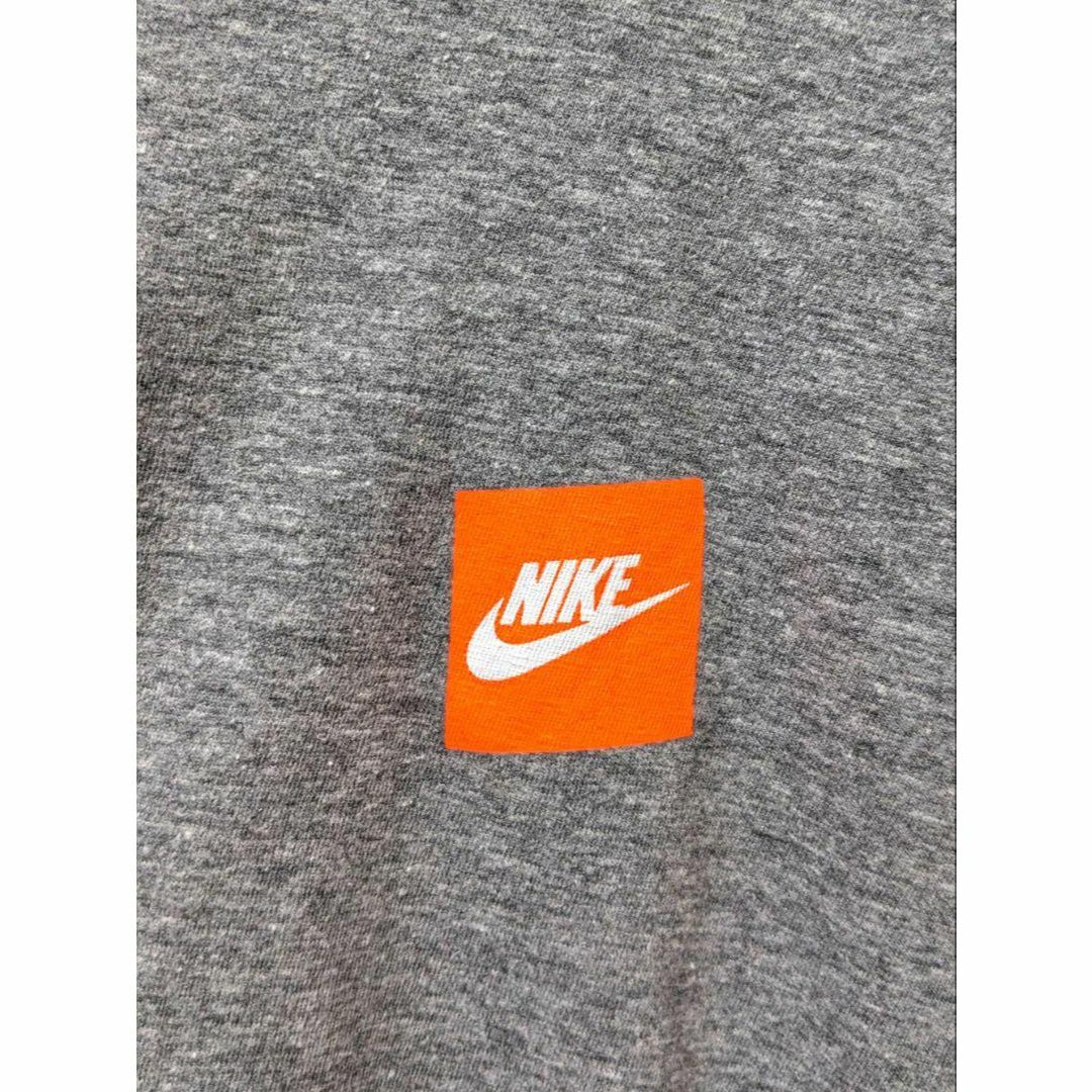 NIKE(ナイキ)のナイキ NIKE ワンポイントロゴ Tシャツ グレー 灰色 L 古着 メンズのトップス(Tシャツ/カットソー(半袖/袖なし))の商品写真