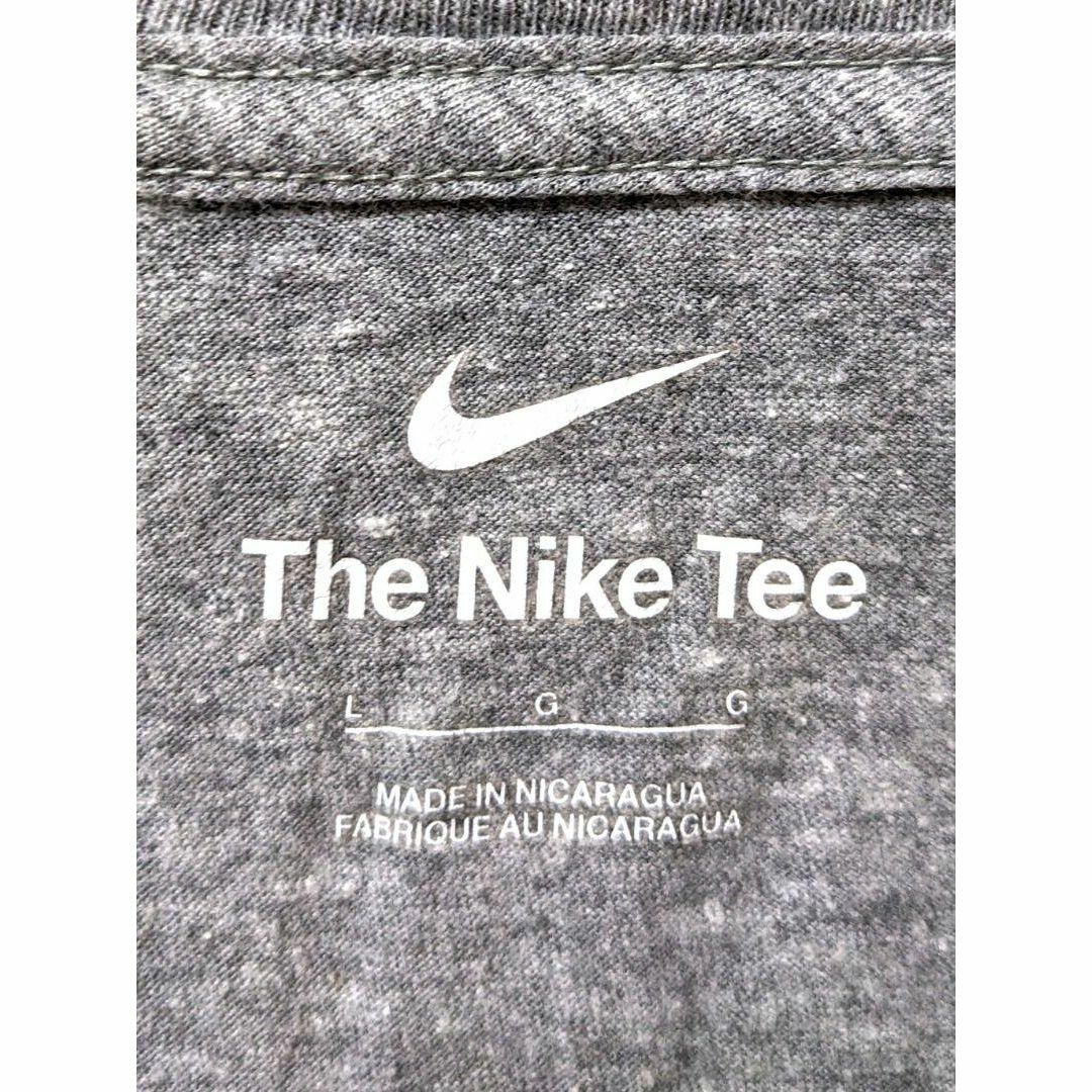 NIKE(ナイキ)のナイキ NIKE ワンポイントロゴ Tシャツ グレー 灰色 L 古着 メンズのトップス(Tシャツ/カットソー(半袖/袖なし))の商品写真