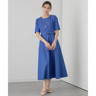 ANAYI - 新品未使用☆完売品 ANAYI シルクデニムベルト付き ワンピース ブルー