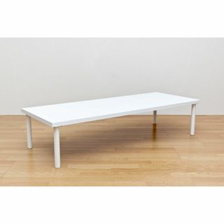 新品　送料無料　フリーローテーブル　150×60　ホワイト(ローテーブル)