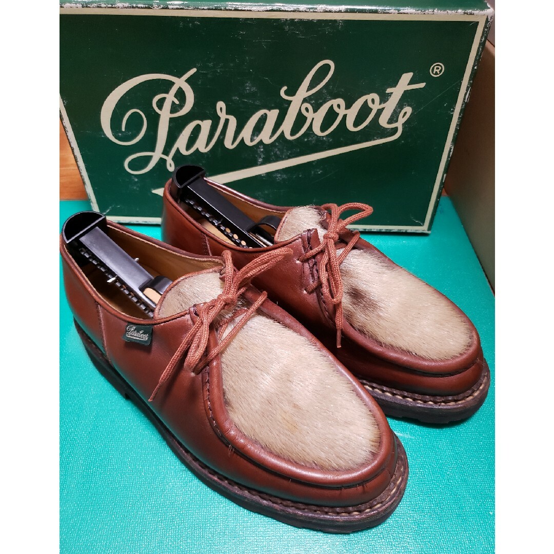 Paraboot(パラブーツ)の【希少・旧タグ】パラブーツ Michael ミカエル フォック　40.5　箱付き メンズの靴/シューズ(ドレス/ビジネス)の商品写真