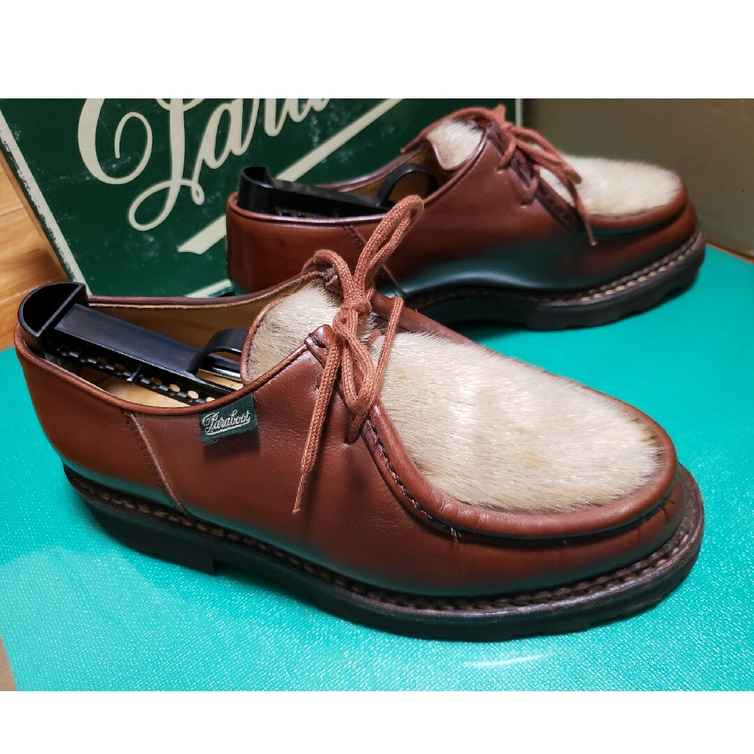 Paraboot(パラブーツ)の【希少・旧タグ】パラブーツ Michael ミカエル フォック　40.5　箱付き メンズの靴/シューズ(ドレス/ビジネス)の商品写真